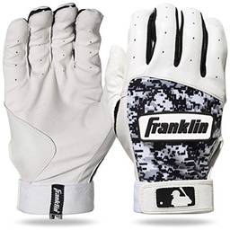Franklin Sports MLB Digitek Baseball Rebatedor luvas - Cinza/Branco/Preto Digi - Adulto Grande