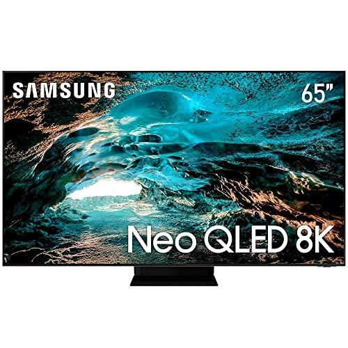 Smart Tv 65" 8K Samsung Neo QLED, Mini Led, Painel 120hz, Processador IA, Som em Movimento Plus, Única Conexão, Alexa built in - 65QN800A