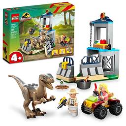 76957 LEGO® Jurassic Park Fuga do Velociraptor; Conjunto de Construção (137 Peças)