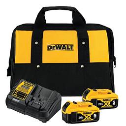 DEWALT Kit 2 Baterias 5ah 20V DCB205C2K C/Carregador + Bolsa DCB205C2K-BR