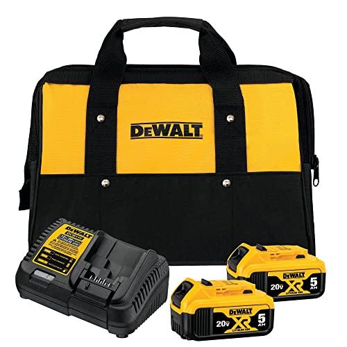 DEWALT Kit 2 Baterias 5ah 20V DCB205C2K C/Carregador + Bolsa DCB205C2K-BR