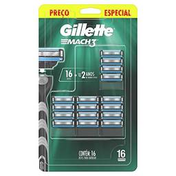Carga para Aparelho de Barbear Gillette Mach3-16 unidades