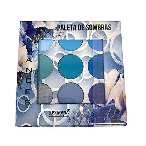 Paleta De Sombras Nuances Tons De Azul Ludurana