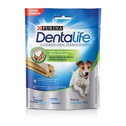 Nestlé Purina Dentalife Petisco para Cães Adultos Raças Pequenas Frango 42g Dentalife Para Akita Pequeno Adulto, Sabor Frango Pequeno