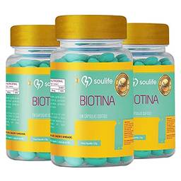 Biotina - 60 Caps - Soulife - Combo 3 unidades