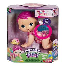 Mattel My Garden Baby, Borboleta Engatinha Comigo Rosa, Boneca para meninas a partir de 2 anos, Multicor