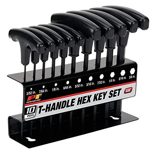 Performance Tool Conjunto de chaves sextavadas W80274 SAE, 10 peças