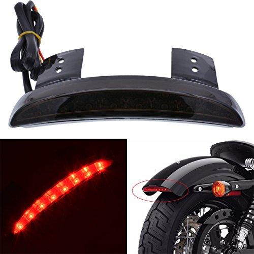 KATUR Luz traseira de freio para motocicleta com 8 LEDs vermelhos, para Harley Sportster XL 883N 1200N XL1200V XL1200X