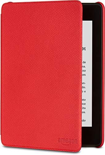 Capa de couro para Kindle Paperwhite (10ª Geração não compatível com as versões anteriores do Kindle Paperwhite) - Cor Vermelha