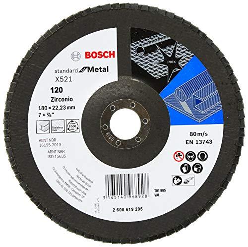 Disco Flap Bosch Standard for Metal; 180mm G120; Curvo