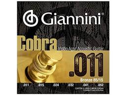Encordoamento Para ViolãO AçO Cobra .011 Bronze Geeflk - Giannini