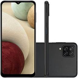 Smartphone Samsung Galaxy A12s Câmera Quádrupla Traseira Selfie de 8MP, Tela Infinita de 6.5'' 64GB, 4GB RAM Octa Core Bateria Dual Chip Preto