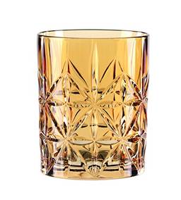 Nachtmann Copo Highland, âmbar, vidro de cristal, 10 cm, copo de bebida para uísques finos, escocês, conhaque e rum, copos de rocha, 340 g, pode ser lavado na lava-louças