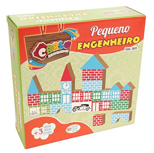 Carlu Brinquedos - Jogo de Construção, 3+ Anos, 50 Peças, Color Multicolorido, 3031