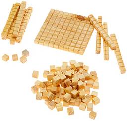 Material Dourado em Madeira 111 peças, Nig Brinquedos