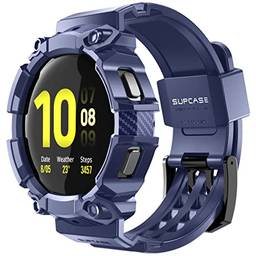 SUPCASE Capa Unicorn Beetle Pro Series para Galaxy Watch 5 de 44 mm (2022)/Galaxy Watch 4 de 44 mm (2021), capa protetora robusta com pulseira (Azul)