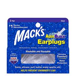 Protetor Auricular Mack's Aquablock para Natação Cor:branco