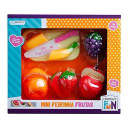 Creative Fun Mini Feirinha Divertida 6 Frutas Com Fecho Adesivo Multikids - BR1111