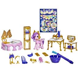 Figura My Little Pony: A New Generation 7,5 cm Revelação Real de Princesa Petals - F3883 - Hasbro, Rosa, roxo e dourado