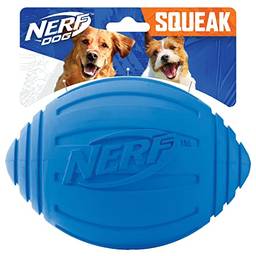 Brinquedo para cães Nerf Dog, leve, durável e resistente à água, 18 cm de diâmetro, para raças médias/grandes, azul, 1 unidade