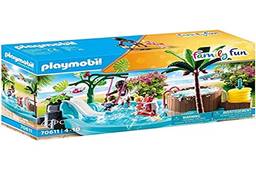 Sunny Brinquedos Playmobil Piscina Infantil com Toboágua - Family Fun - 70611