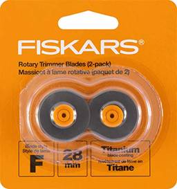 Fiskars Lâminas de substituição rotativas de titânio 157390-1001, 28 mm, pacote com 2