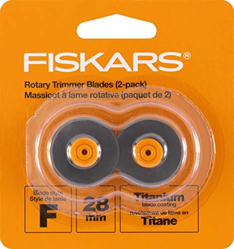 Fiskars Lâminas de substituição rotativas de titânio 157390-1001, 28 mm, pacote com 2
