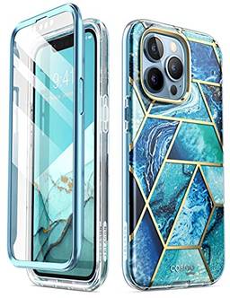 Capa i-Blason Cosmo Series para iPhone 13 Pro Max 6,7 Pol. (2021), capa com protetor de tela integrado (Ocean)