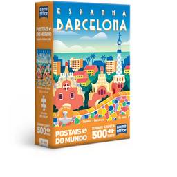Postais do Mundo: Espanha - Barcelona - Quebra-cabeça - 500 peças nano - Toyster Brinquedos