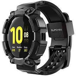 Pulseiras SUPCASE [Unicorn Beetle Pro] para Galaxy Watch Active 2 [44 mm] versão 2019 (Preto)