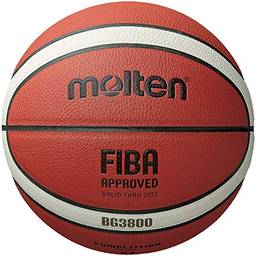 Molten Série BG3800, bola de basquete interno/externo, aprovada pela FIBA, tamanho 7, design de 2 tons, modelo: B7G3800
