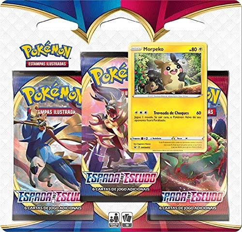 Triple Pack Pokémon Morpeko Espada e Escudo 1