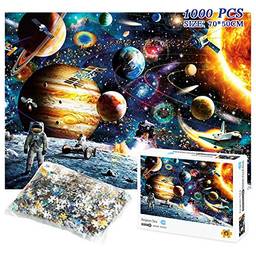 Staright Quebra-cabeças 1000 peças com poster, para adultos e crianças (turista espacial)