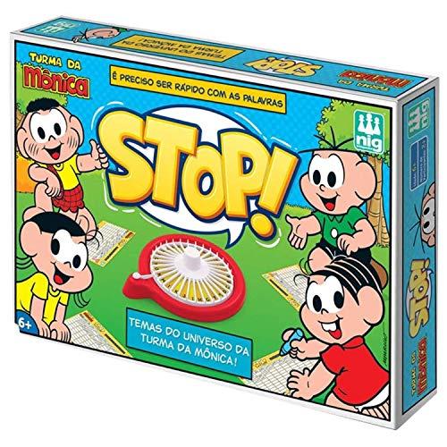 Jogo Stop, Turma da Mônica, NIG Brinquedos, 25 Peças