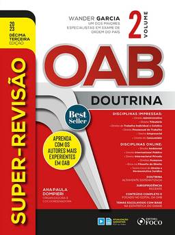 Super Revisão OAB - Doutrina Completa - 13ª Ed - 2023 - VOL 2: Volume 2