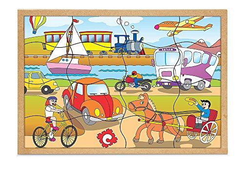 Carlu Brinquedos - Quebra-Cabeça, 4+ Anos, 16 Peças, Color Multicolorido, 1193