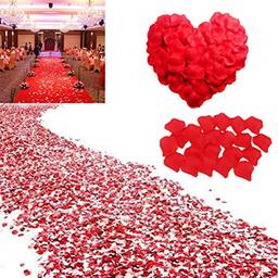 1000 PeçAs De PéTalas Artificiais De Seda Rosa Vermelha Para DecoraçãO Para Festa De Casamento