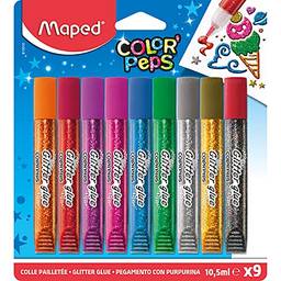 Cola Glitter, Maped, Color Peps, 813010, 9 Cores