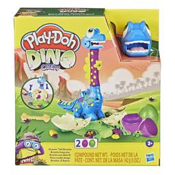 Massa de Molelar Play-Doh Dino Crew Bronto Pescoção, com Ovos Recheados com Massinha - F1503 - Hasbro, Cores variadas
