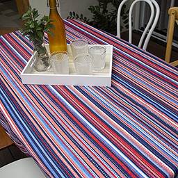 Toalha de mesa estampada | Tecido Jacquard | Fácil de Lavar e Secar | 4, 6 e 8 lugares (8 lugares (3m x 1,35cm))