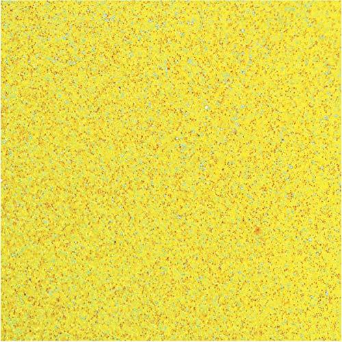 Make+ Glitter Placa de Eva Pacote de 5 Unidades, Amarelo (Neon), 60 x 40 x 0.20 cm