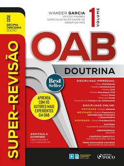 Super Revisão OAB - Doutrina Completa - 13ª Ed - 2023 - VOL 1: Volume 1
