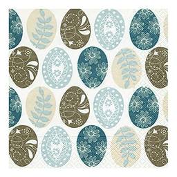 Guardanapo Pattern Eggs Paper Design Multicor 33 x 33 cm Papel