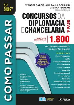 Como Passar Em Concursos Da Diplomacia E Chancelaria - 1.800 QuestõEs Comentadas - 5ª Ed - 2022