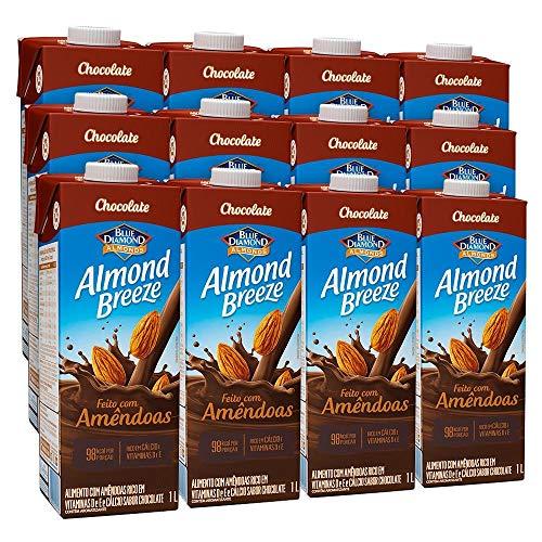 Kit Bebidas de Amêndoas Almond Breeze Chocolate 12x1L