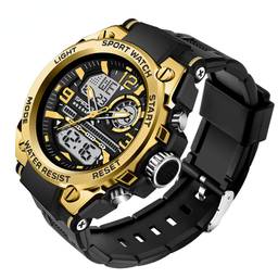 SANDA 2022 Top Nd Relógios Masculinos 5ATM Impermeável Militar Relógios Esportivos Relógios De Quartzo Para Homens Relógios Masculinos 6024 (??)