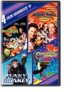 4 Film Favorites: Family Comedies (Funky Monkey, Looney Tunes Back In Action, Osmosis Jones, Space Jam)