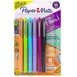 Blister C/6 Canetas Papermate Flair Scented Sortido