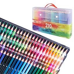 Eastdall Conjunto De Lápis De Cor,120/150/180/210 Artista profissional Conjunto de lápis de aquarela Lápis de cor solúveis em água para als de escola Adultos Lápis de cor Materiais de arte